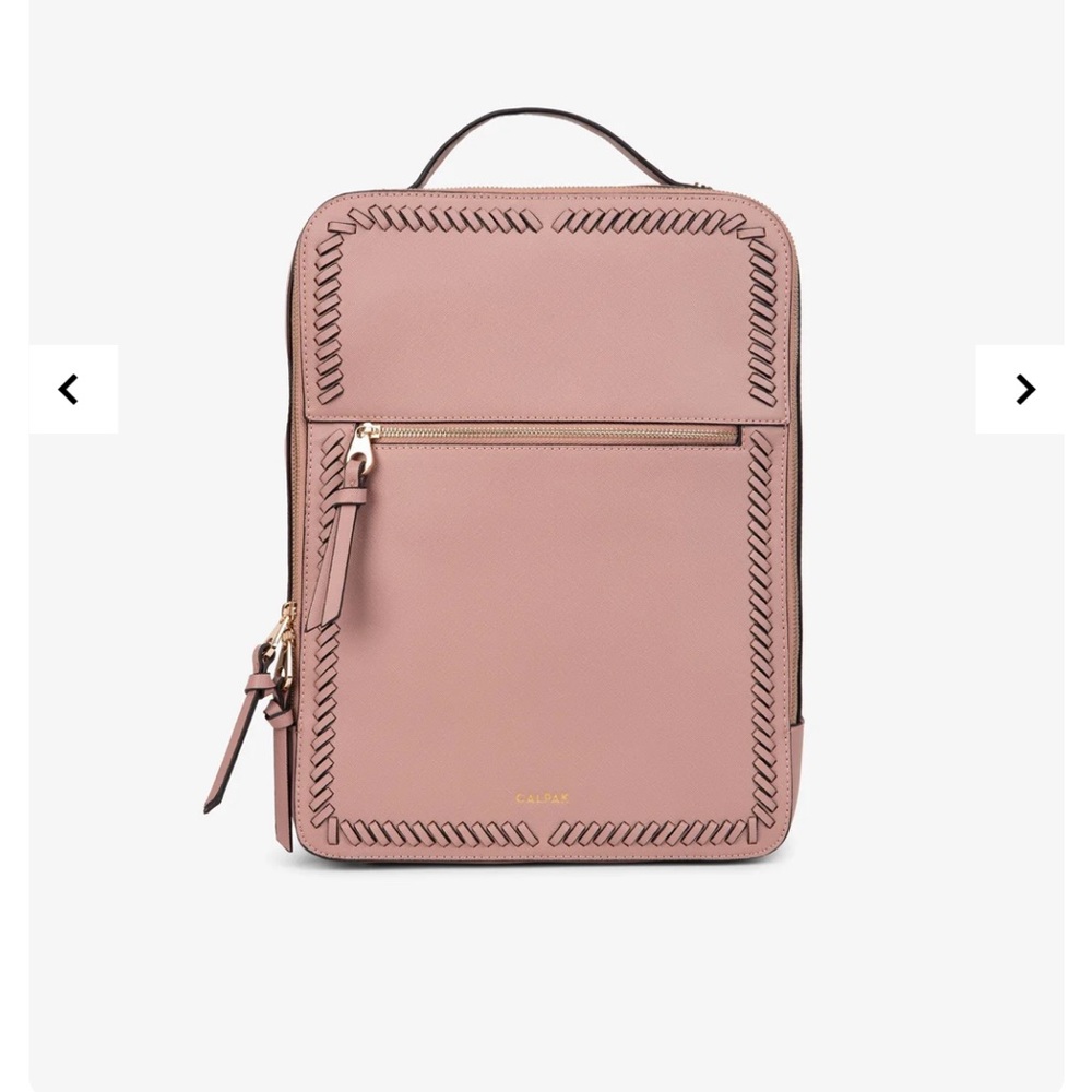 Calpak Mauve Backpack with Stitch Accents